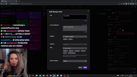 MissBaffy exposes Twitch double standard