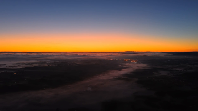 Sunset in Misty Norway