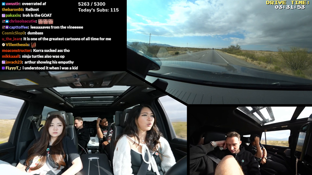 ExtraEmily almost goes off the road