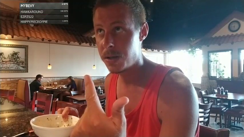 Caller calls the place Alec eats at to pay his bill