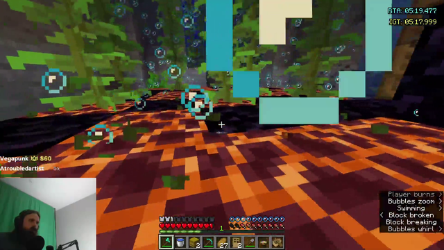Forsen has a diamond pickaxe