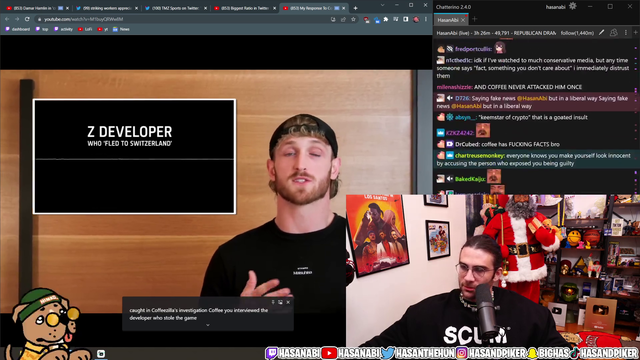 Logan Paul calls out Coffeezilla for citing the felon that Logan hired as a source