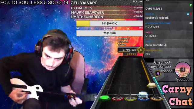 Streamer's mom is overjoyed when her son gets 100% on one of the most notoriously difficult songs on a Guitar Hero clone
