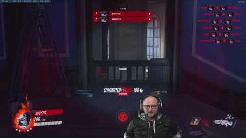 Players begin singing during an Overwatch headshot only tournament