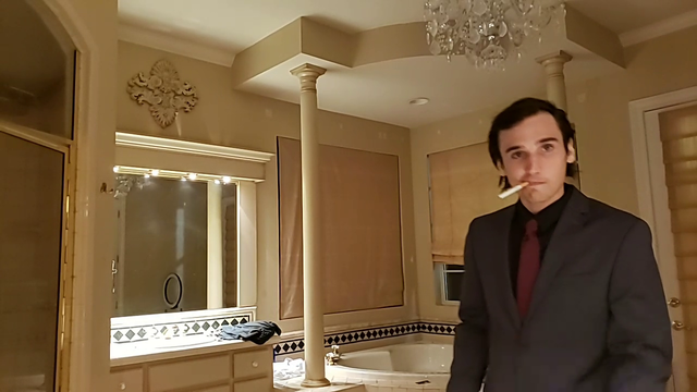 American Psycho ready for a night out