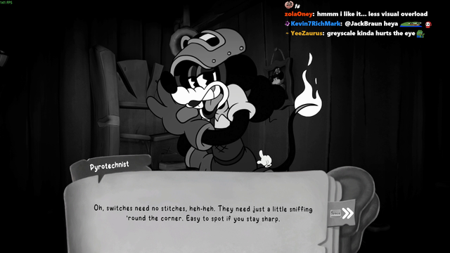Distortion2 complains about the lack of color in new mouse game