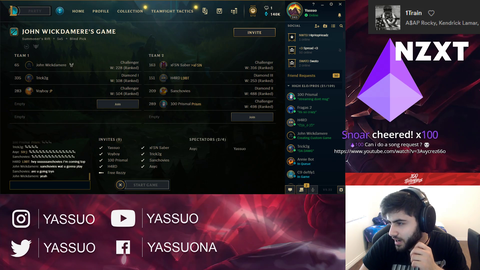 Trick2g to Yassuo after the TwitchRivals draft