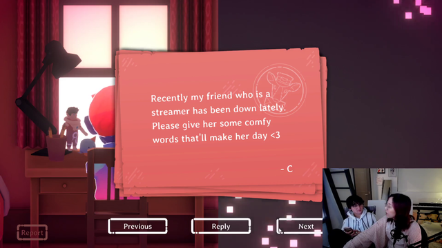 Twitch chat invades "Kind Words"