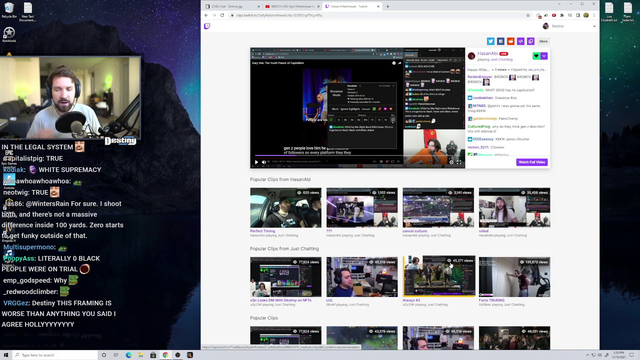 Destiny says what Hasan is doing is stochastic terrorism