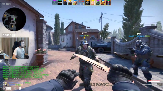 Australian caster plays counter-strike on EU servers