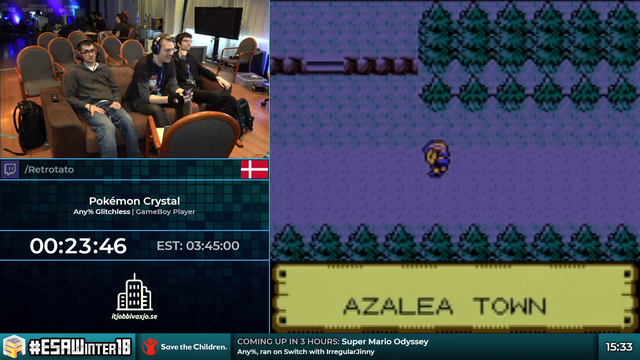 ESA Winter Pokemon Crystal, with the clutch Josh strats.