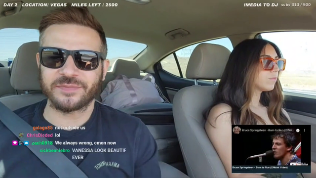 Streamer's bumper falls off on the highway