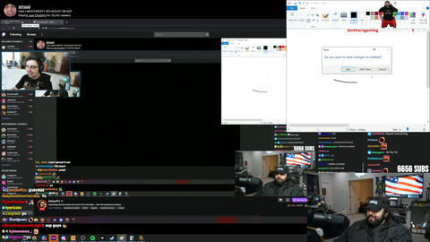 Shroud finds out that esfand is watching him watching schooled.