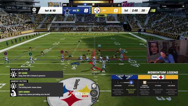 Lamont calls a touchdown in Madden