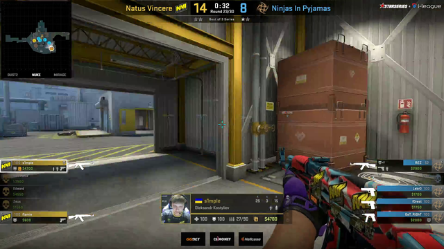 s1mple crazy 1 vs 3 clutch ace