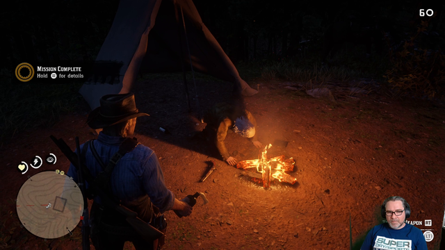 When the voice actor for Arthur Morgan plays RDR2