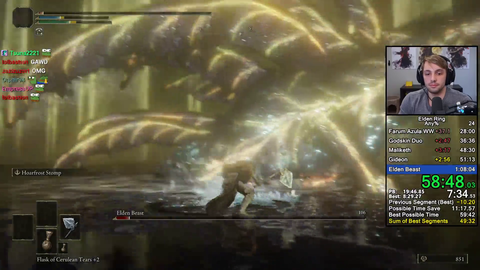 Speedrunner gets first sub 1 hour Elden Ring run