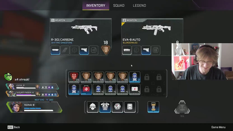 Apex pro loses to wall