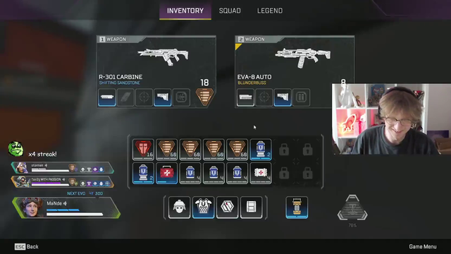 Apex pro loses to wall