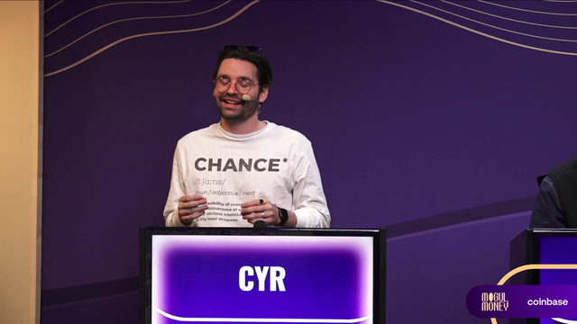 cyr starts a bop during Mogul Money