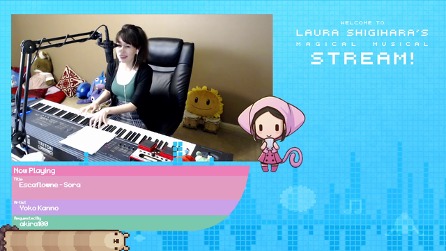 Composer and game developer Laura Shigihara performs "Sora" from Escaflowne