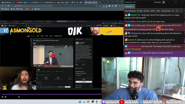 Hasan predicts that Asmongold will 100% go back on his take