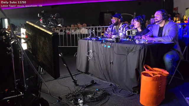 Commentator taken down at Melee