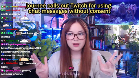 journee calls out twitch for data collection forced onto chat without consent