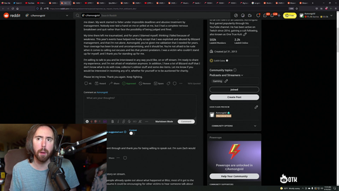 Asmon on the Mizkif-Maya "I think its an unfair way to characterize the give and take between them on a professional level"