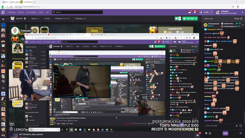 Sodapoppin and xQc have a sword fight