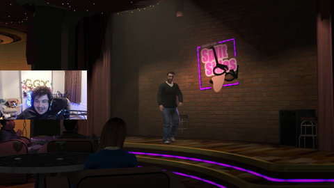 Greek goes to comedy show in GTA 4