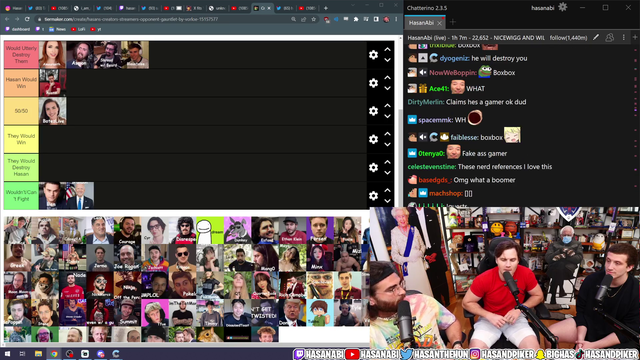 Hasan finds out about Bunny Riven BoxBox