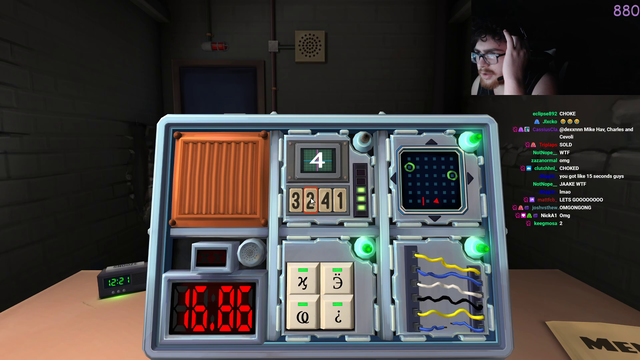 Streamer Juke Has Insane Clutch Luck Playing "Keep Talking And Nobody Explodes" Finishing Bomb At 0.01 Seconds Left.