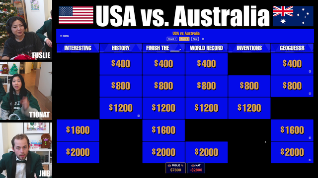 Fuslie and T10Nat play Jeopardy