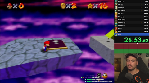 streamer finds the best bonk in mario 64 speedrun