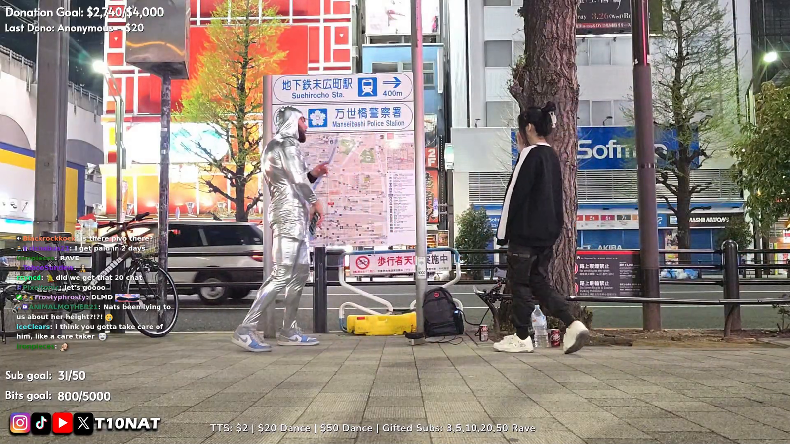 T10Nat raves on the street