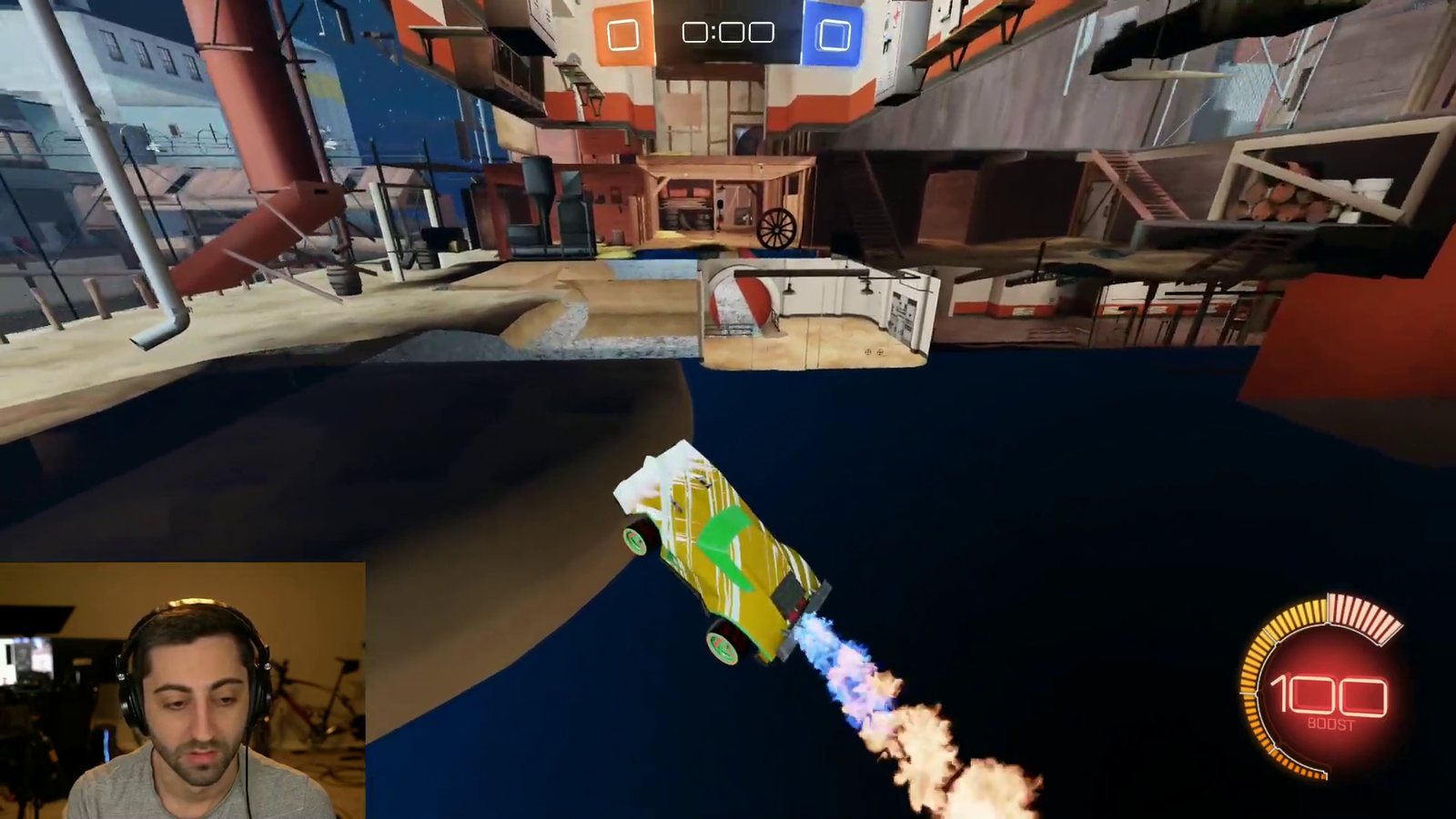 GiantWaffle's friend hides an easter egg in a custom hide and seek mode map he made for Rocket League