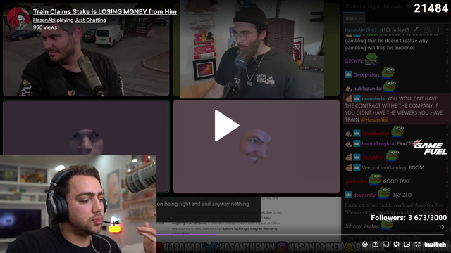 Mizkif take on Trainwreckstv Gambling