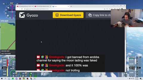 Greekgodx: "the moon landing was faked...100% was...not trolling...fucking sheep mods banned me"