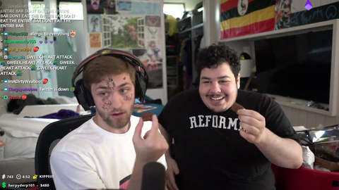 Coral and Ocean got a ban for eating a chili pepper on stream (self-harm). But meanwhile Greek and Sodapoppin did the same exact thing 20 days ago and nothing happened.