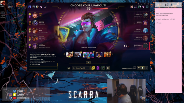 Scarra gets some end of season encouragement by Lily