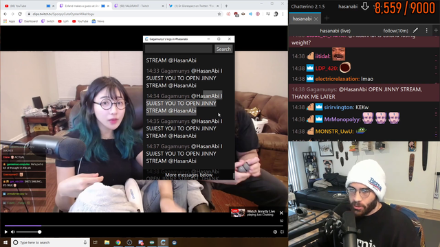 Hasan receives a good sujestion