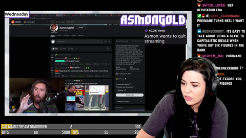 Kacey on Asmongold potentially quitting