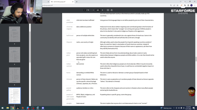 Nick figures out why the harmful words list was made