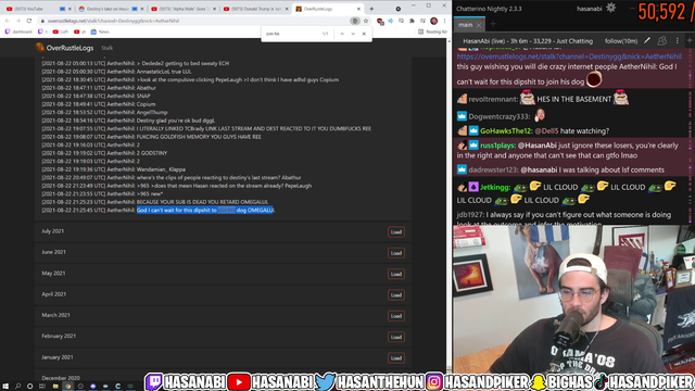 Hater takes it too far on Hasan
