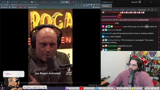 Houseanabi pushes back against GreekGod's anti vaccine takes in chat
