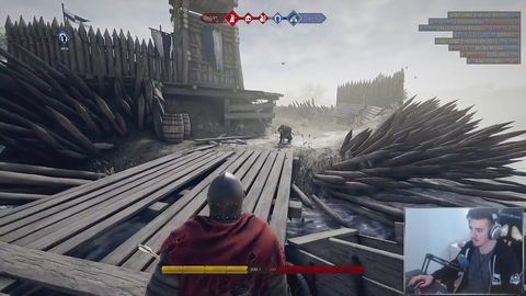 Rank #1 EU Mordhau player casually dispatches of foe whilst dodging missiles