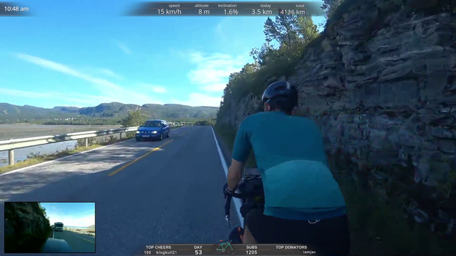Hitch angers a Trucker on the road and almost gets intimidated off the road