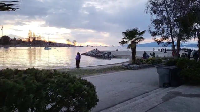 Cool sunset view in Vancouver, BC