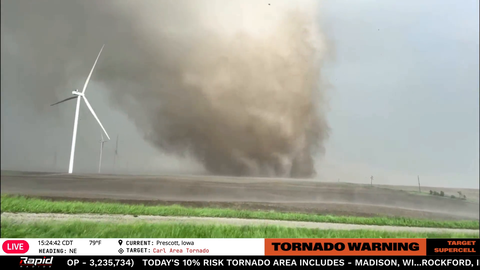 Tornado destroys windfarm